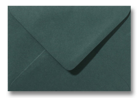 Flash Wrok Leer Envelop 11 x 15,6 cm Donkergroen