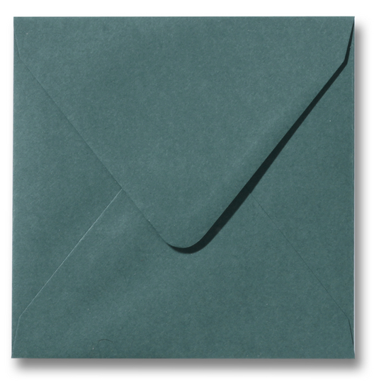 voorbeeld Geheim verwerken Envelop 14 x 14 cm Donkergroen